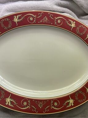 Christian Dior Griffon Porcelain Oval Serving Platter 14.5" Table d’Amis France